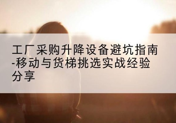 文圣移动式升降机怎么选-工厂采购升降设备避坑指南-移动与货梯挑选实战经验分享